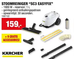 Hubo Stoomreiniger sc3 easyfix aanbieding