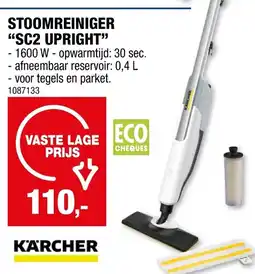 Hubo Stoomreiniger sc2 upright aanbieding