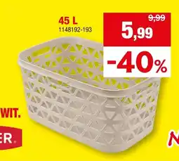 Hubo Wit. basket aanbieding