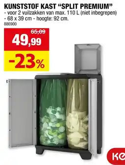 Hubo Kunststof kast split premium aanbieding