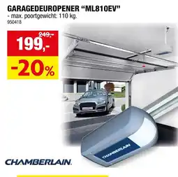 Hubo garagedeuropener ml810ev aanbieding