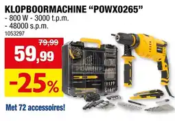 Hubo Klopbormachine powx0265 aanbieding
