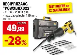 Hubo Reciprozaag powxbox022 aanbieding