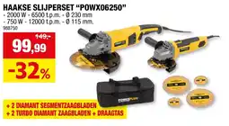 Hubo Haakse slijperset powx06250 aanbieding