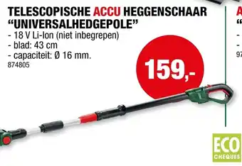Hubo telescopische accu heggenschaar universalhedgepole aanbieding