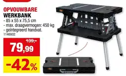 Hubo Opvouwbare werkbank aanbieding