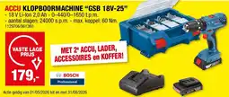 Hubo Accu klopbormachine gsb 18v-25 aanbieding