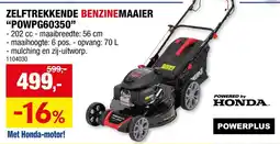 Hubo zelftrekkende benzinemaaier aanbieding