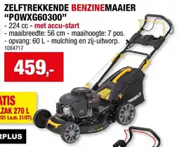Hubo zelftrekkende benzinemaaier powxg60300 aanbieding