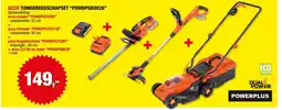 Hubo Accu tuin gereedschapset aanbieding