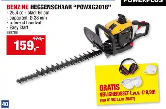 Hubo Benzine heggenschaar powxg2018 aanbieding