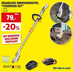 Hubo draadloze onkruidborstel fixxbrush set aanbieding