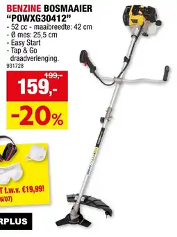 Hubo Benzine bosmaaier aanbieding
