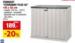 Hubo Tuinkast storaway plus xl aanbieding