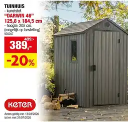 Hubo Tuinhuis darwin 46 aanbieding