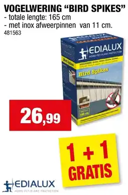 Hubo Vogelwering bird spikes aanbieding
