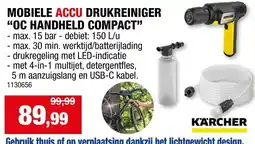 Hubo Mobiele accu drukreiniger oc handheld compact aanbieding