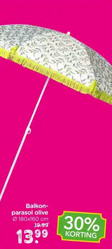 Xenos Balkon-parasol olive aanbieding