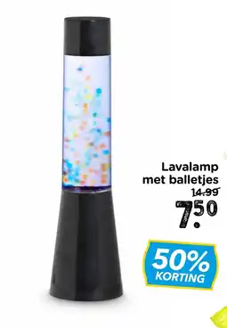 Xenos Lavalamp met balletjes aanbieding