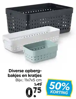 Xenos Diverse opberg-bakjes en kratjes aanbieding