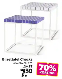 Xenos Bijzettafel Checks aanbieding