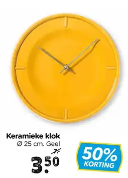 Xenos Keramieke klok aanbieding