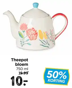 Xenos Theepot bloem aanbieding