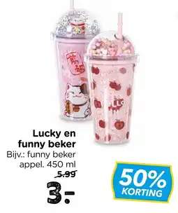 Xenos Lucky en funny beker aanbieding