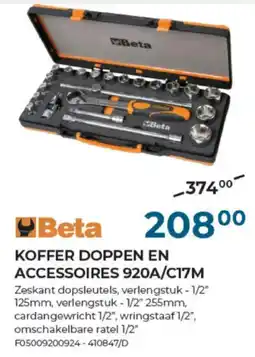 Meno Pro Koffer doppen en accessoires 920a/c17m aanbieding