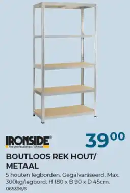 Meno Pro boutloos rek hout/metaal aanbieding
