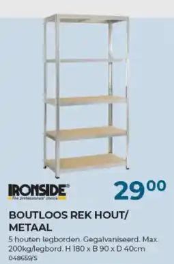 Meno Pro boutloos rek hout/metaal aanbieding