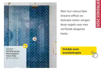 Joyce zelfklevende metro tegels vinyl way