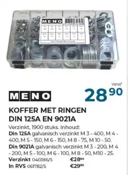 Meno Pro Koffer met ringen aanbieding