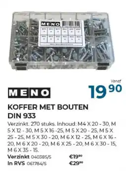 Meno Pro Koffer met bouten aanbieding