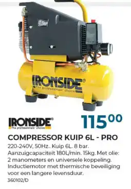 Meno Pro compressor kuip 6l - pro aanbieding