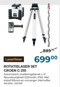 Meno Pro Rotatielaser set laserliner aanbieding