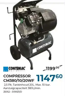 Meno Pro compressor cm380/10/20wf aanbieding
