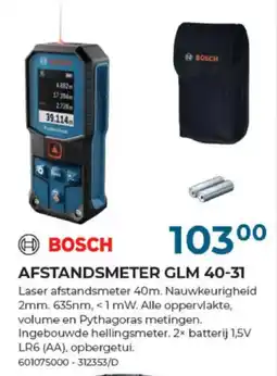 Meno Pro Bosch afstandsmeter glm 40-31 aanbieding