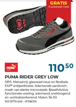 Meno Pro Puma rider grey low aanbieding
