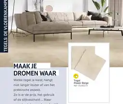 Brico Tegel Power Beige aanbieding