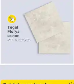 Brico Tegel Florys cream aanbieding