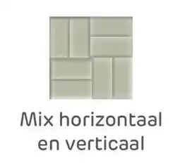 Brico Mix horizontaal en verticaal aanbieding