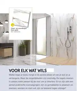 Brico Vloer- en wandtegel Kian gold aanbieding