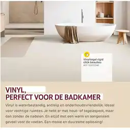 Brico Vinyltegel rigid click beaulieu aanbieding
