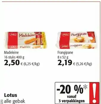 Colruyt Lotus 8 x 52g aanbieding