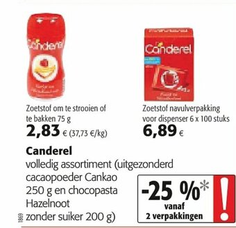 Colruyt Canderel 250g aanbieding