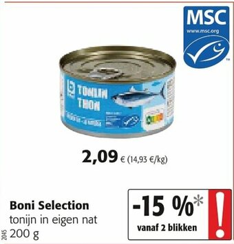 Colruyt Boni selection 200g aanbieding