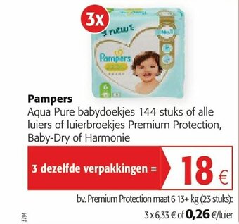 Colruyt Pampers aanbieding