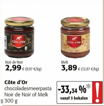 Colruyt Cote d'or 300g aanbieding