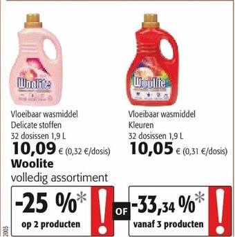 Colruyt Woolite aanbieding